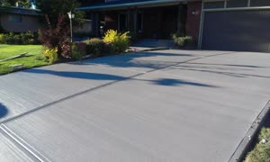 Concrete Driveway Finished Calgary